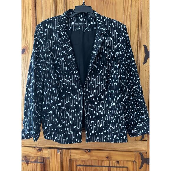 Jones New York Fully Lined Embroidered Blazer - Picture 1 of 7